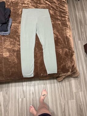 Woman’s size 8 Lululemon Sage Green High-Rise Leggings